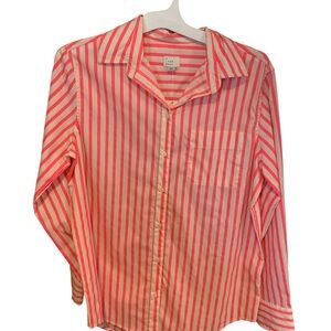 A New Day Pink and White Striped Shirt NWT size small